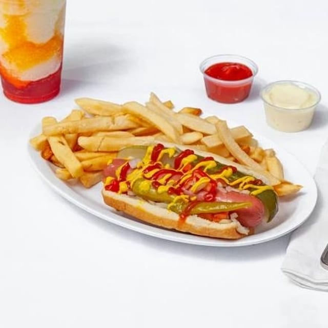 2 Jumbo Hot Dogs Combo.