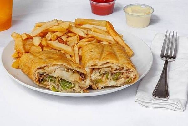 Crispy Philly Mix Sandwich.